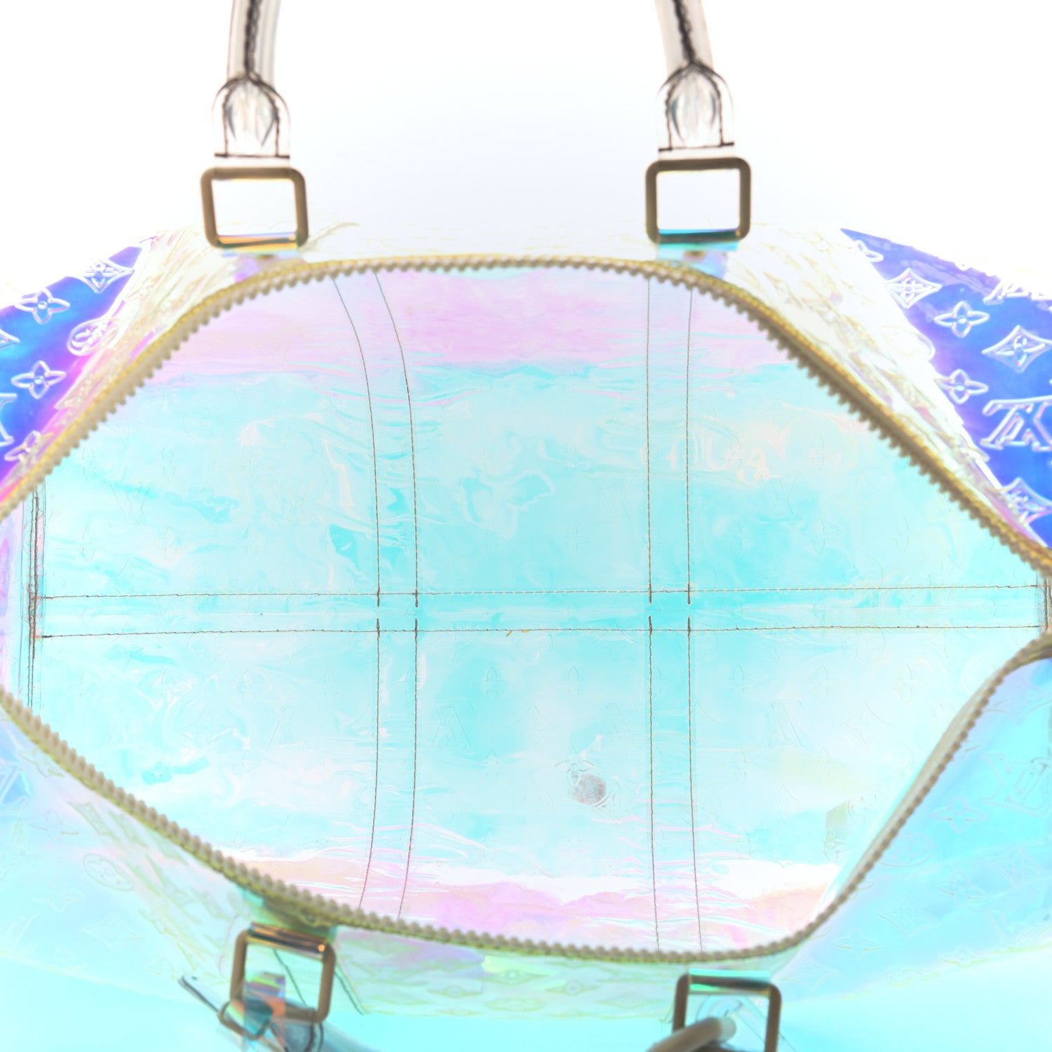 Louis Vuitton PVC Monogram Keepall Bandouliere 50 Iridescent Prism 5 of 11