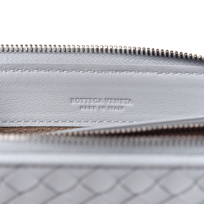 Bottega Veneta Nappa Intrecciato Zip Around Wallet Artic 6 of 11