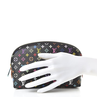 Louis Vuitton Monogram Multicolor Cosmetic Pouch Black Grenade 2 of 7
