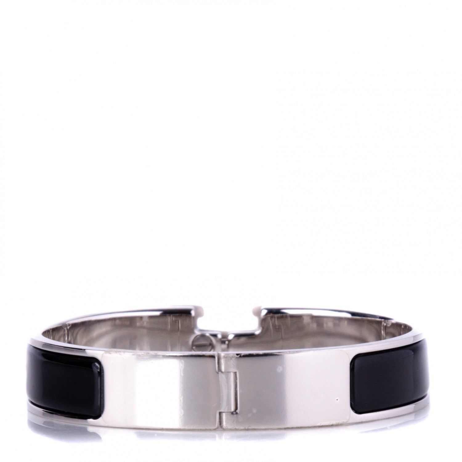 Hermes Enamel Narrow Clic Clac H Bracelet PM Black 3 of 4