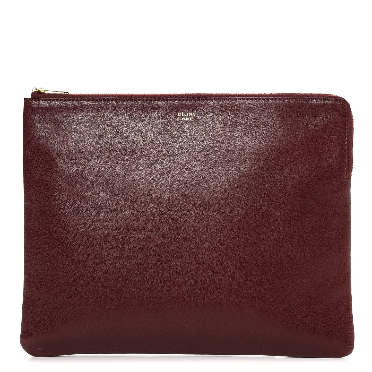 Lambskin iPad Clutch Rust