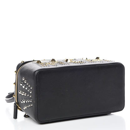 MCM Calfskin Studded Rockstar Vanity Case Black 4 of 13