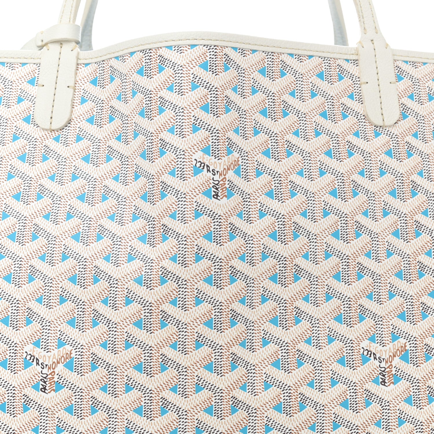 Goyard Goyardine Saint Louis Claire Voie GM White Opaline 10 of 13