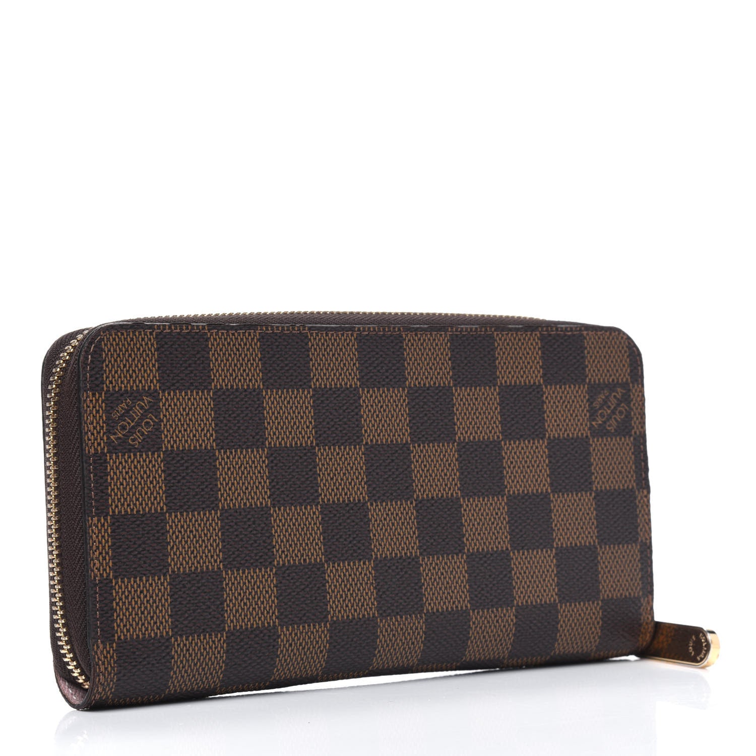 Louis Vuitton Damier Ebene Zippy Wallet Rose Ballerine 3 of 19