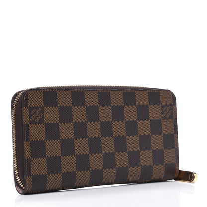 Louis Vuitton Damier Ebene Zippy Wallet Rose Ballerine 3 of 19