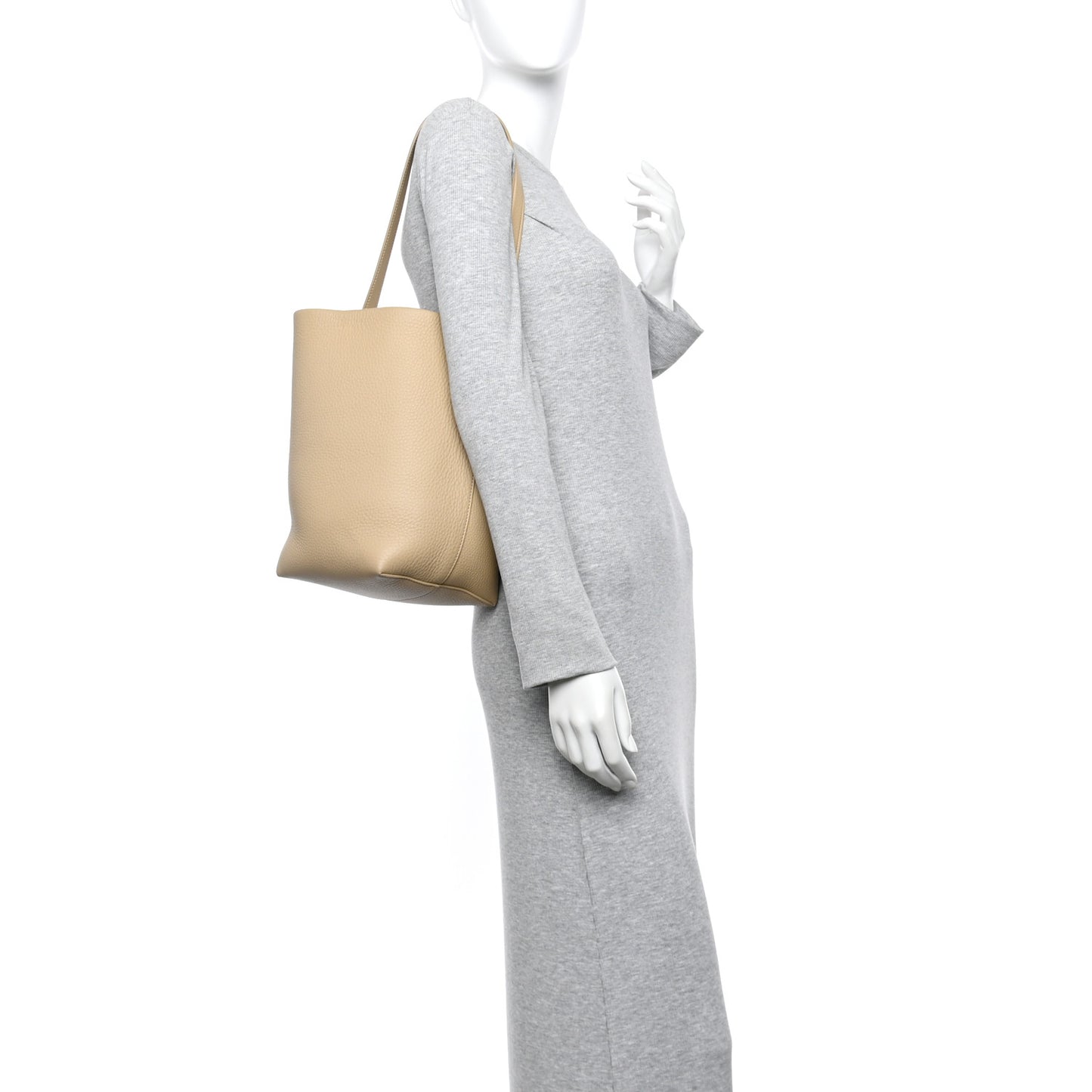 Grained Calfskin Medium N/S Park Tote Boulder