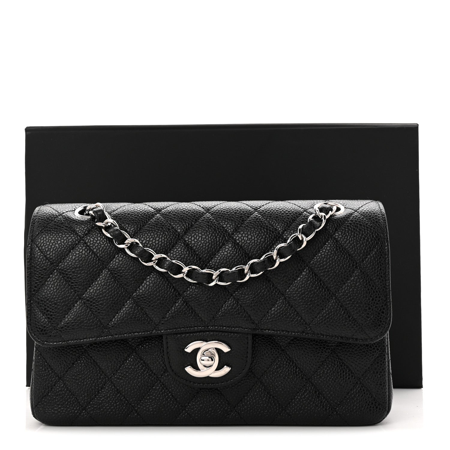 Chanel Caviar Quilted Small Double Flap Black 11 of 11