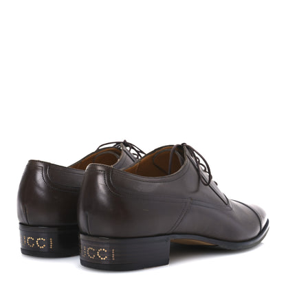 Gucci Calfskin Mens Captoe Oxford Loafers 9 Brown 5 of 16