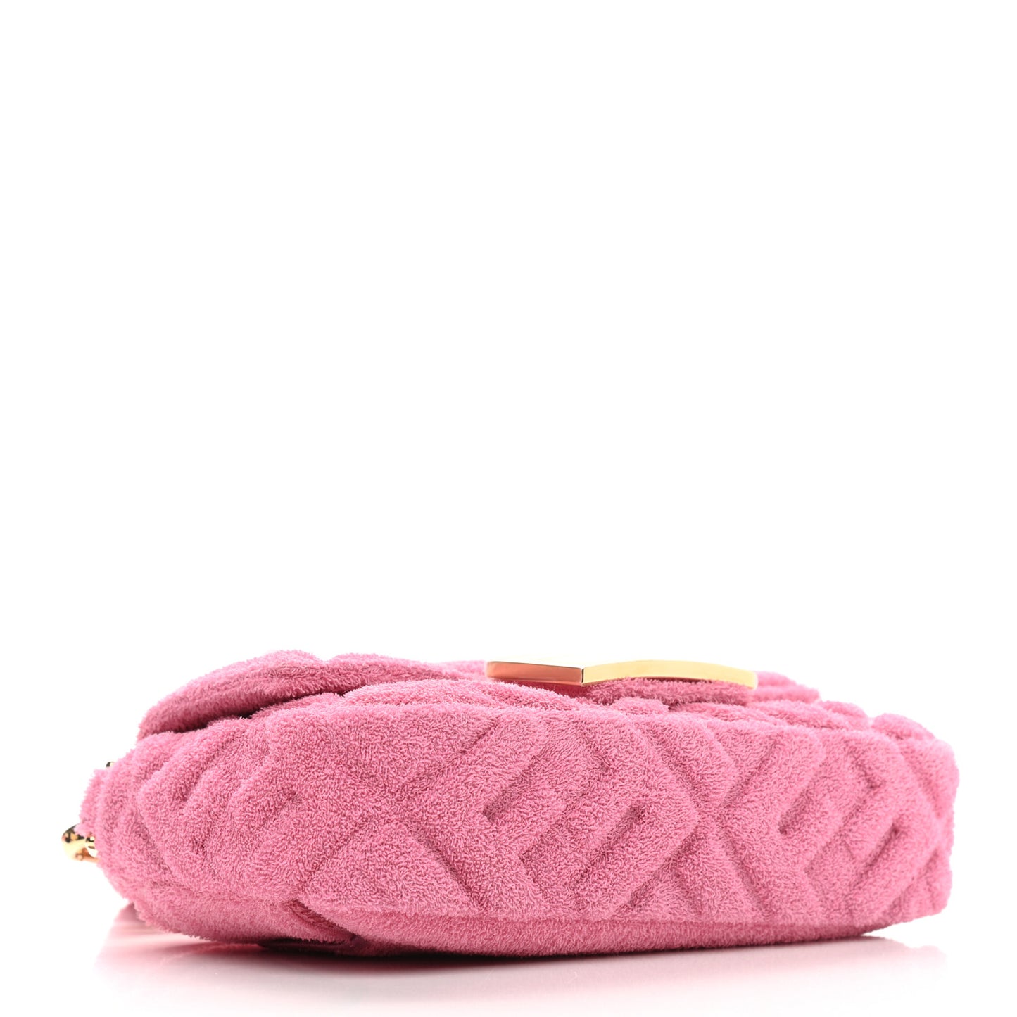 Terry Cloth Vitello Century Matte FF 1974 Embossed Belt Baguette Lollypop