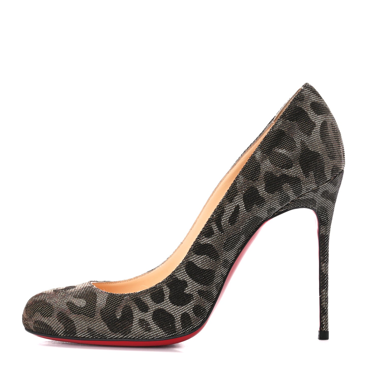Lame Leopard Fifi 100 Pumps 38 Gold Silver
