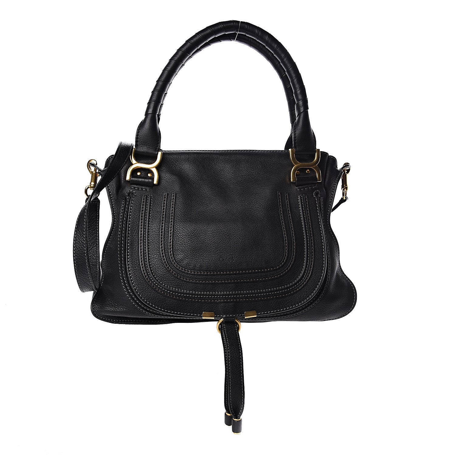 Chloe Calfskin Medium Marcie Satchel Black 1 of 9