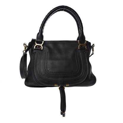 Chloe Calfskin Medium Marcie Satchel Black 1 of 9