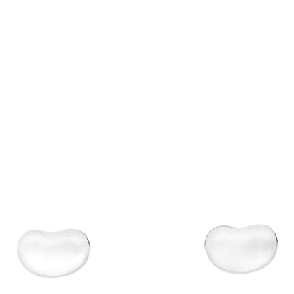 Tiffany Sterling Silver 9mm Elsa Peretti Bean Earrings 1 of 4
