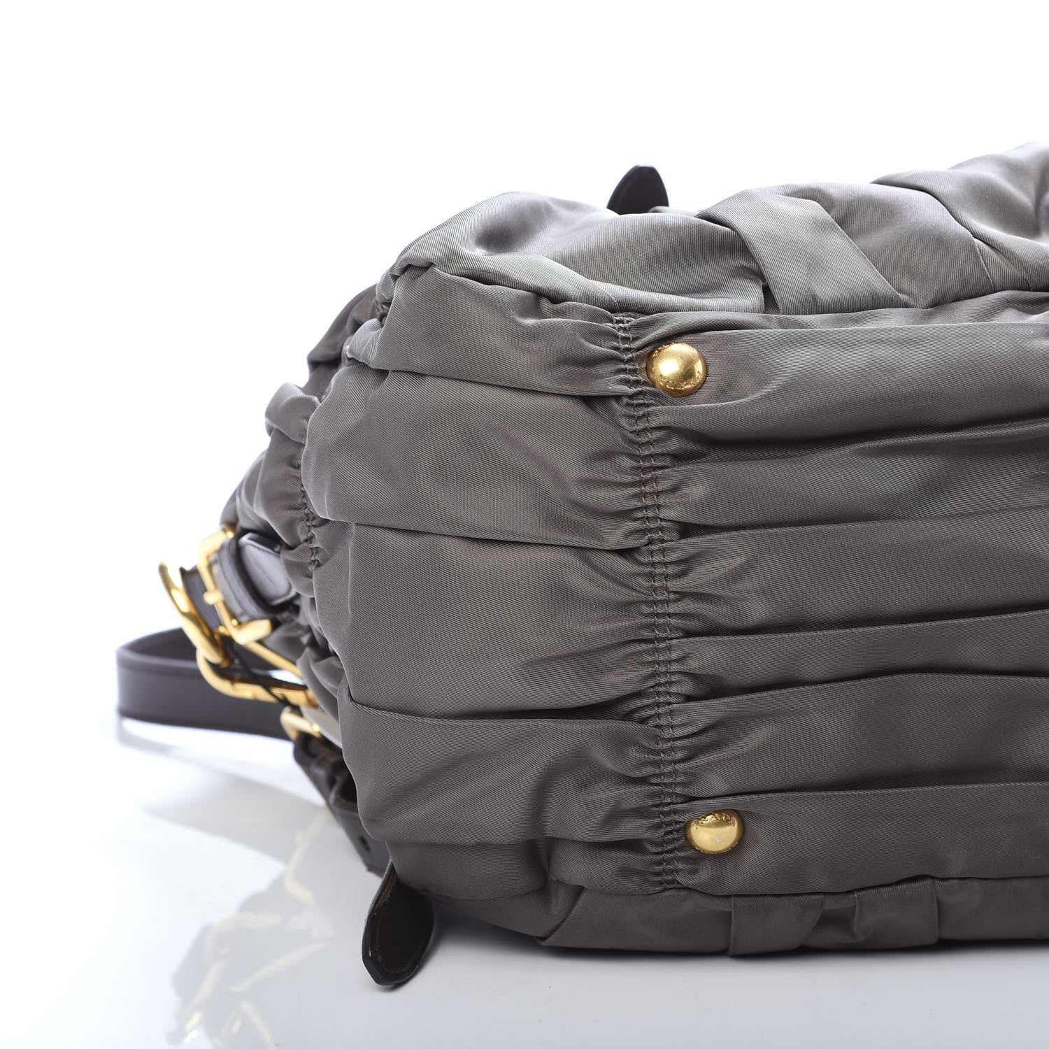Prada Tessuto Nylon Gaufre Tote Fumo 11 of 12