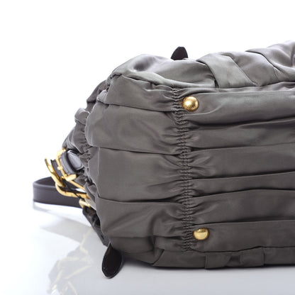 Prada Tessuto Nylon Gaufre Tote Fumo 11 of 12