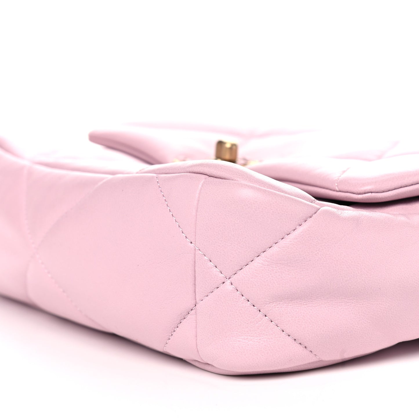 Lambskin Quilted Medium Chanel 19 Flap Light Pink