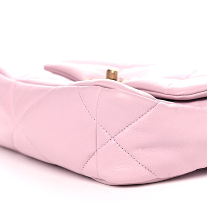 Chanel Lambskin Quilted Medium Chanel 19 Flap Light Pink 9 of 11
