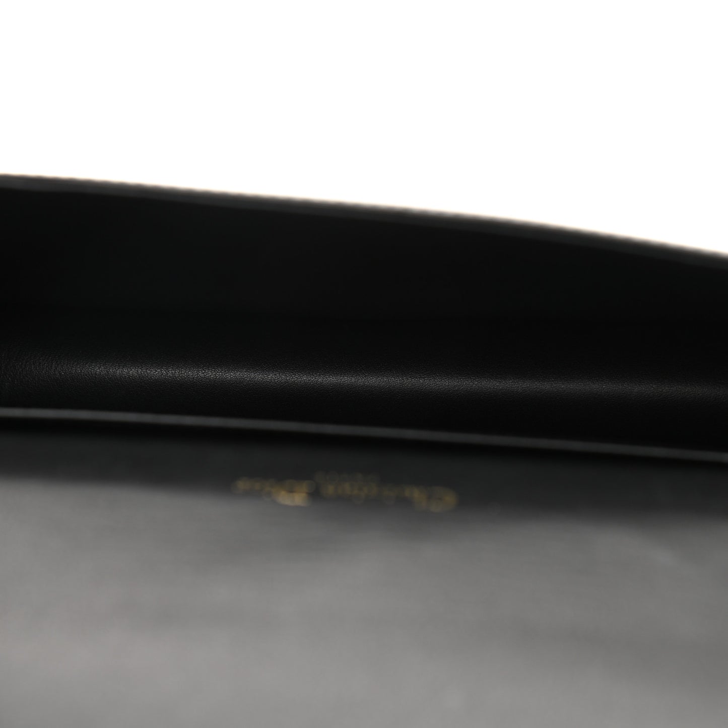 Patent Cannage Lady Dior Chain Wallet Black