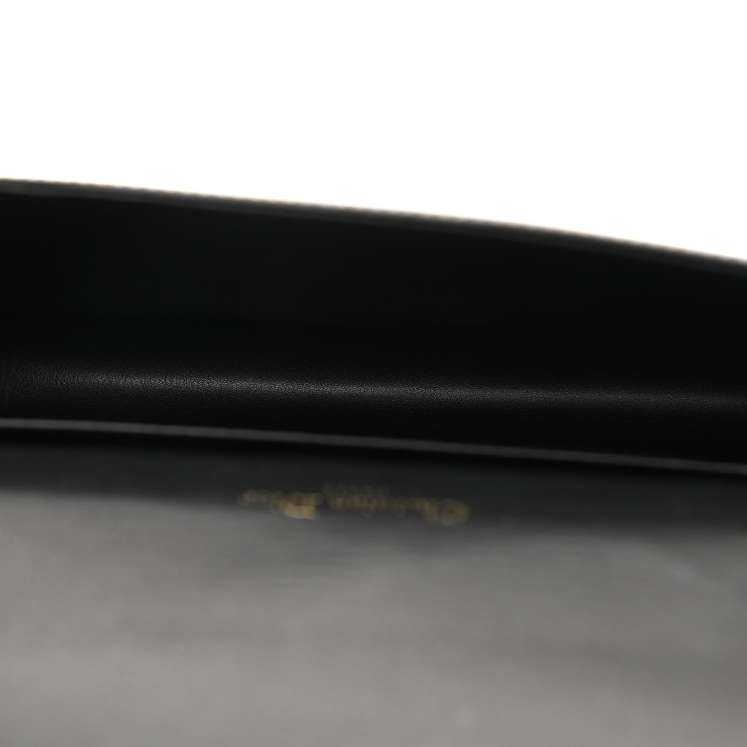 Christian Dior Patent Cannage Lady Dior Chain Wallet Black 6 of 11