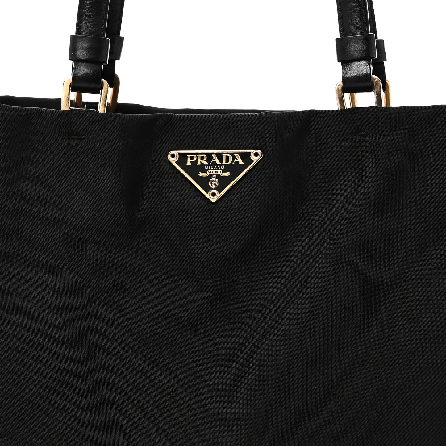 Tessuto Nylon Saffiano Tote Black