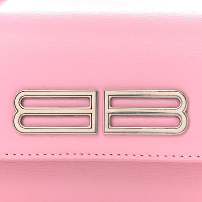 Balenciaga Calfskin Stripe Embossed Gossip Chain Bag XS Candy Pink 7 of 9