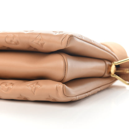 Louis Vuitton Lambskin Embossed Monogram Coussin PM Camel 8 of 8