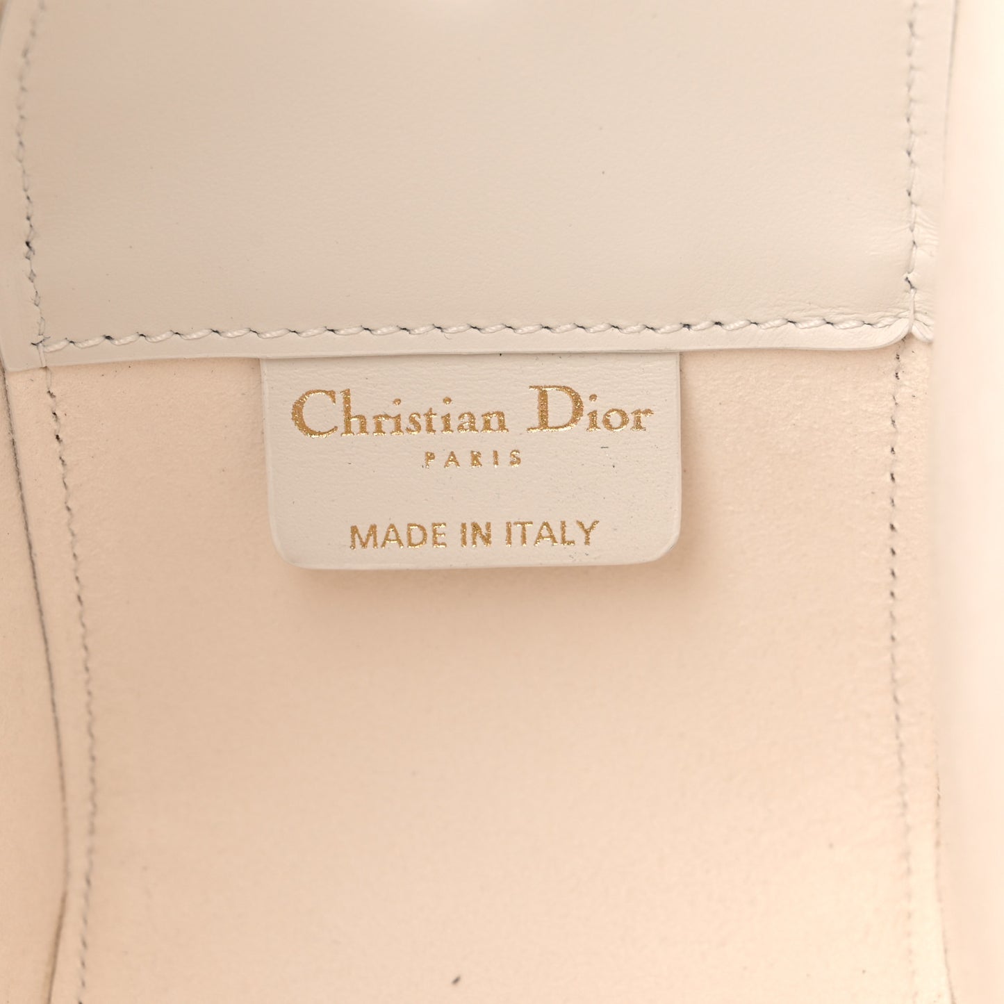 Smooth Calfskin Small Diorcamp Bag White Blue