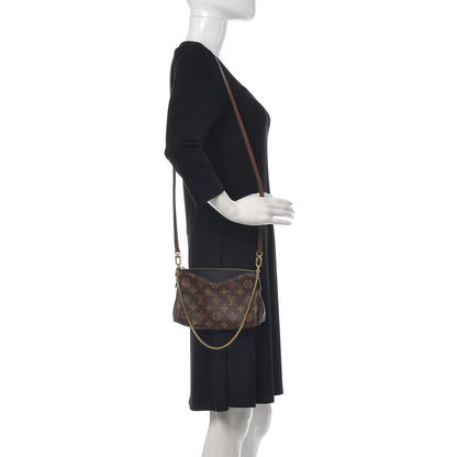 Louis Vuitton Monogram Pallas Clutch Black 2 of 10