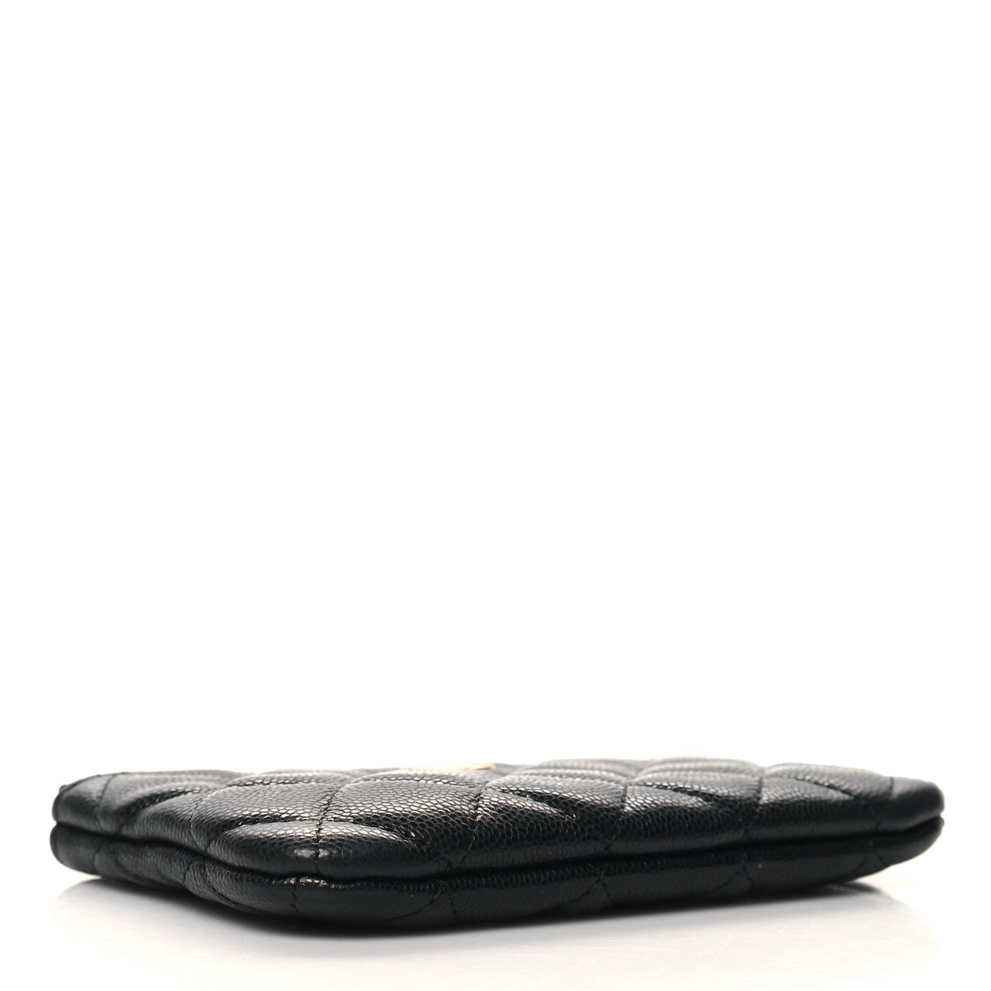 Caviar Quilted Small Cosmetic Case Black