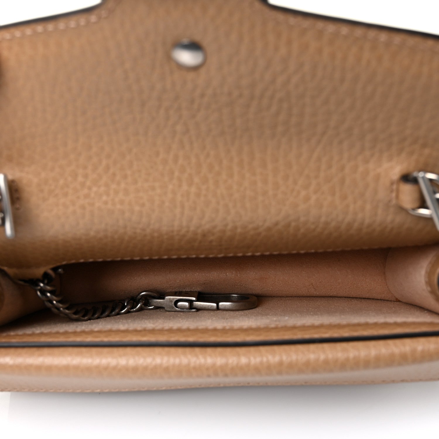 Gucci Dollar Calfskin Crystal Super Mini Dionysus Shoulder Bag Natural Tan Black Diamond 4 of 7