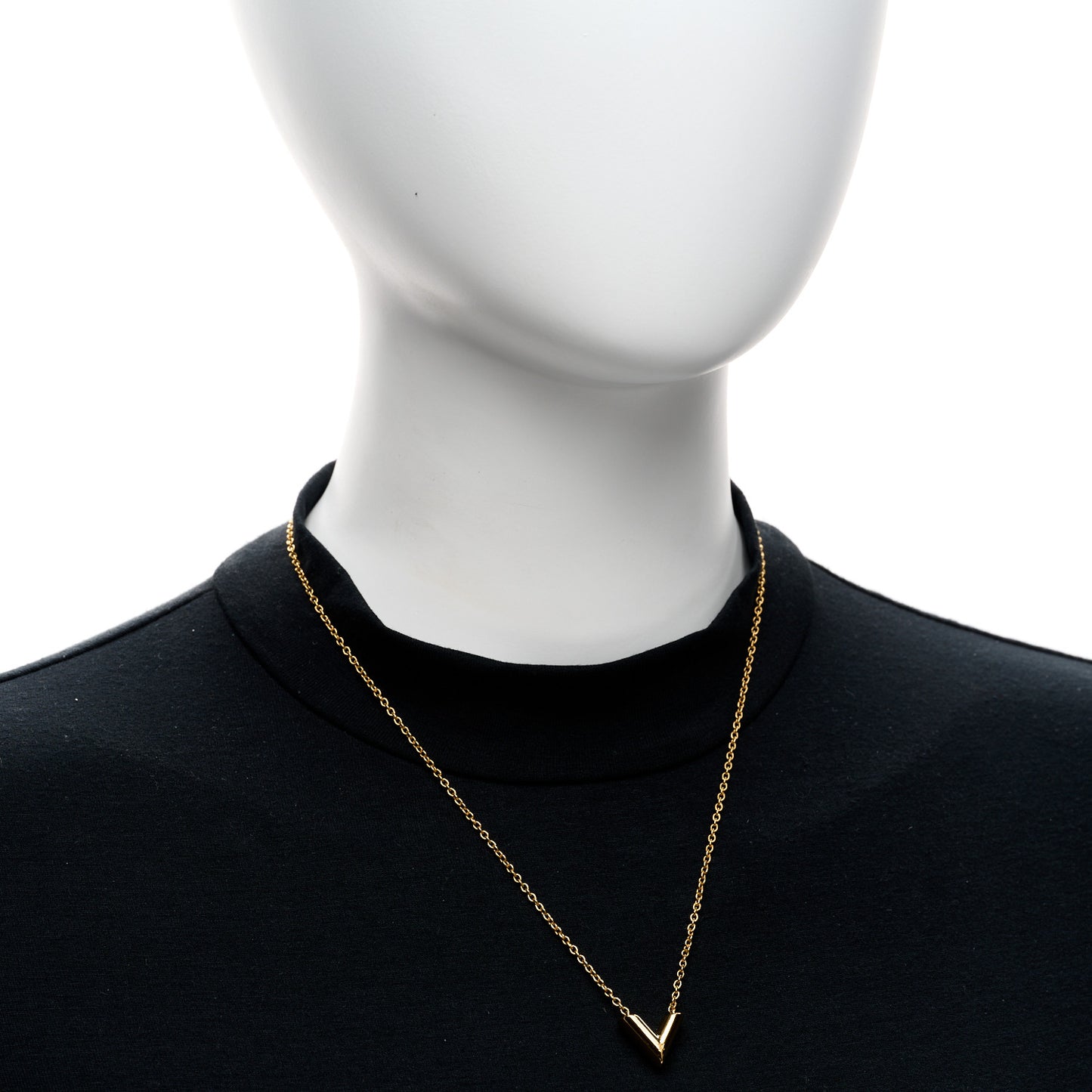 Essential V Necklace Rose Gold