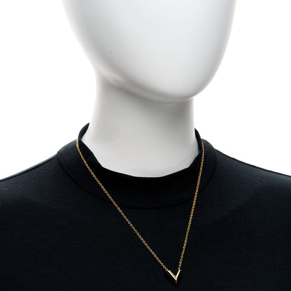 Louis Vuitton Essential V Necklace Rose Gold 2 of 6