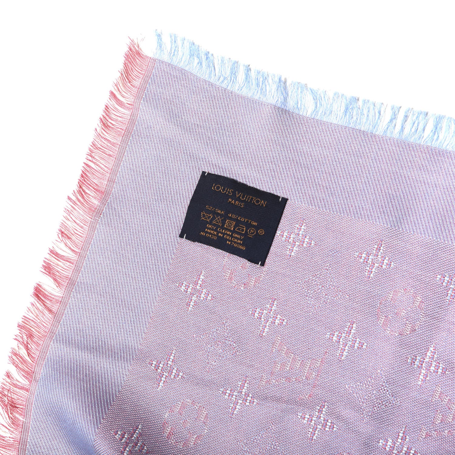 Louis Vuitton Silk Cotton Monogram Shawl 3 of 3
