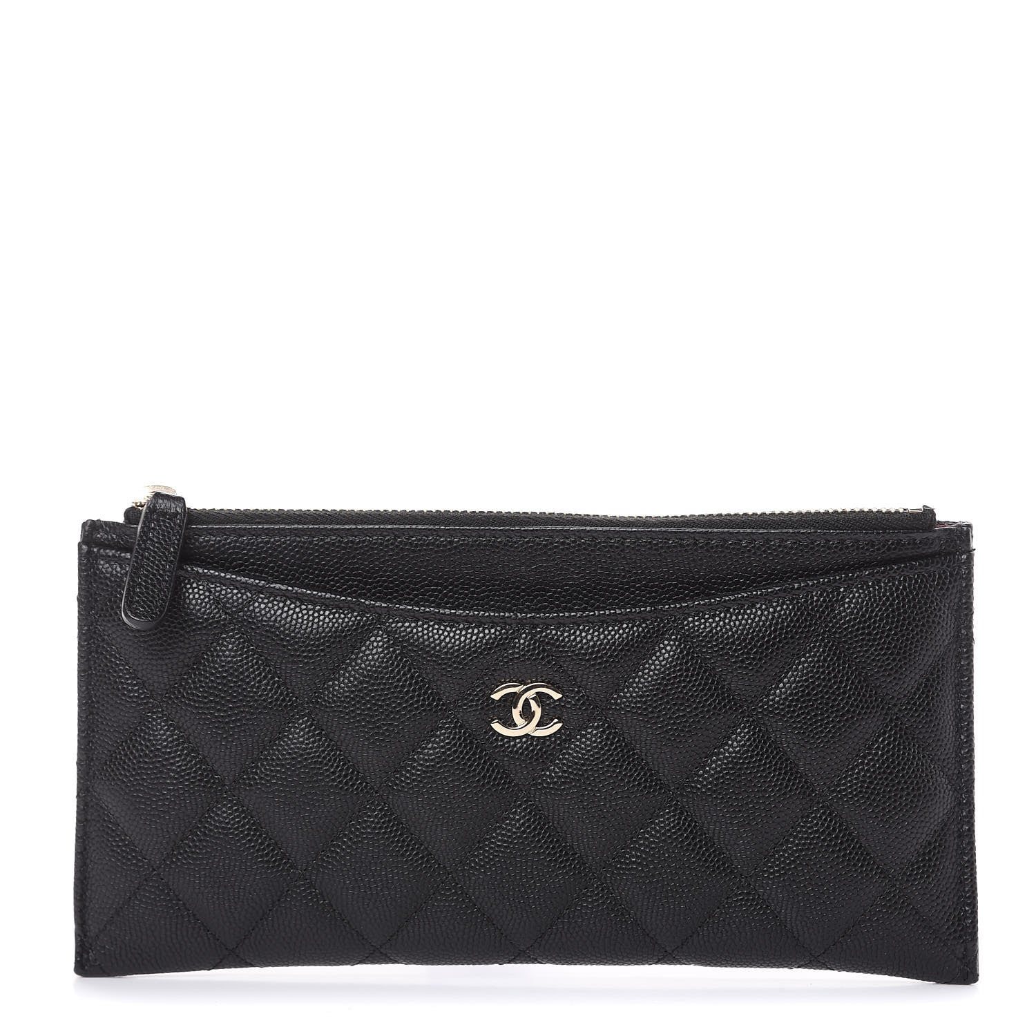 Chanel Caviar Quilted Classic Zip Pouch Black 1 of 9