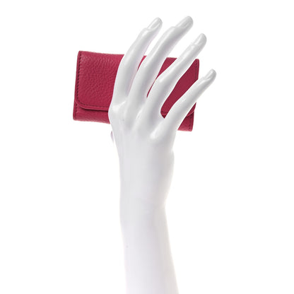 Prada Vitello Grain 6 Key Holder Peonia 2 of 8
