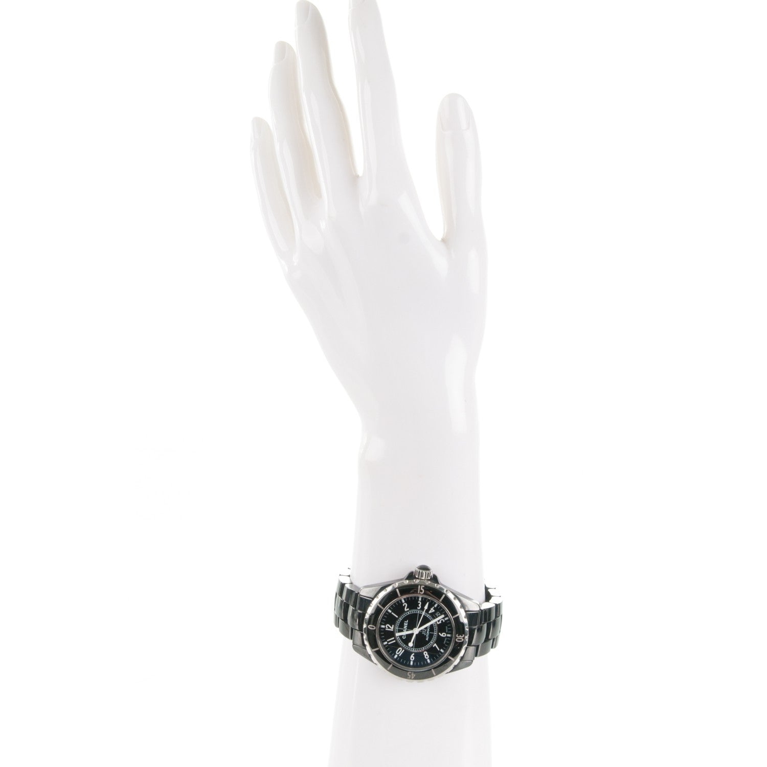 Chanel Stainless Steel Ceramic 38mm J12 Automatic Watch Black 2 of 7