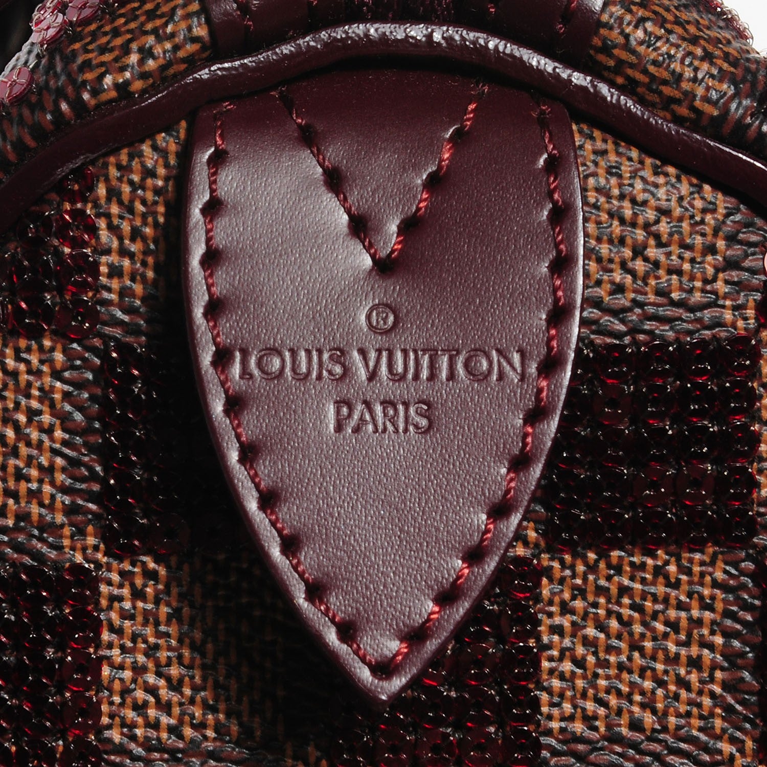 Louis Vuitton Damier Paillettes Speedy 30 Rouge 6 of 8