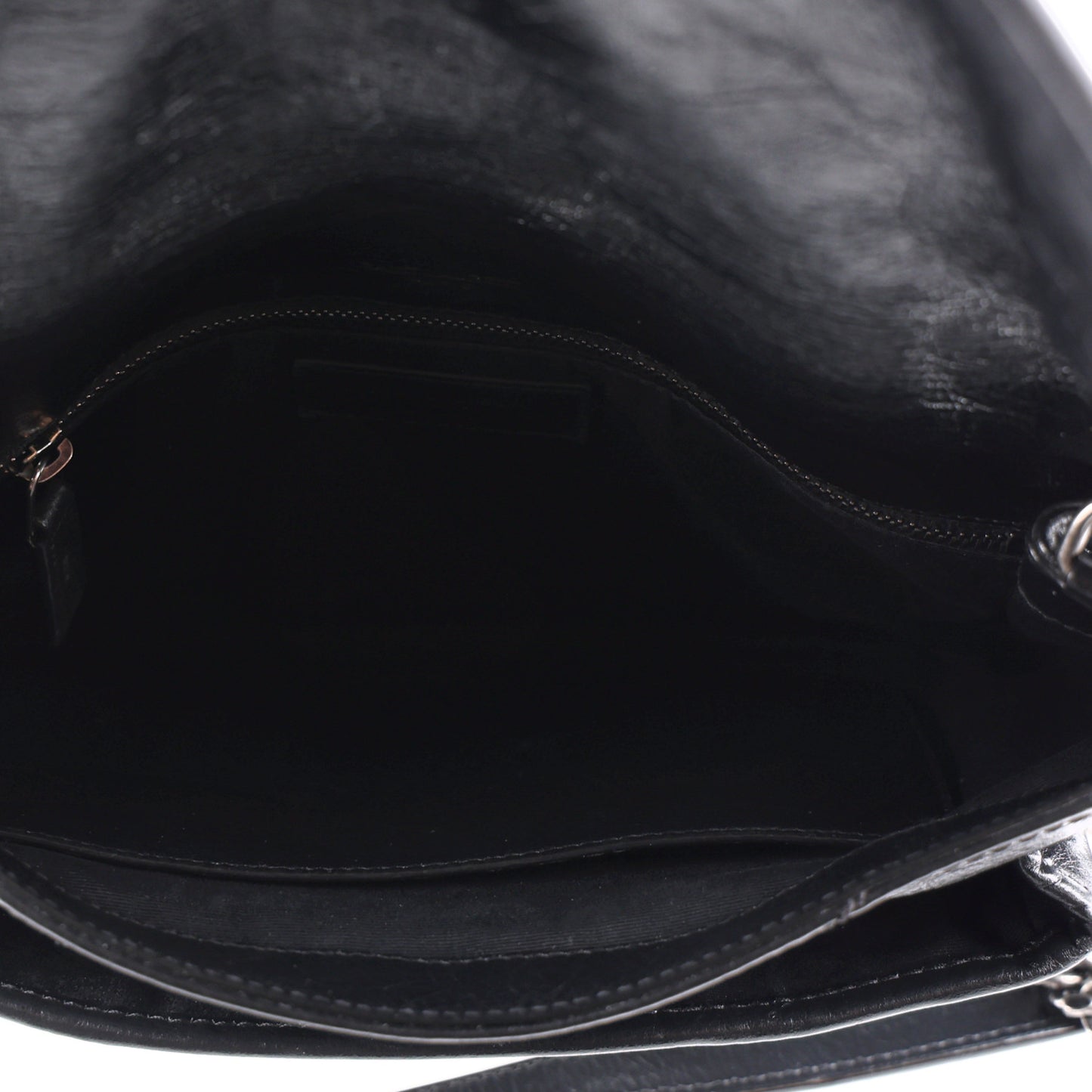 Crinkled Calfskin Matelasse Monogram Medium Niki Chain Satchel Storm