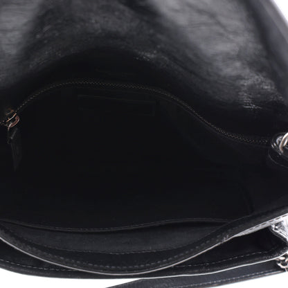 Saint Laurent Crinkled Calfskin Matelasse Monogram Medium Niki Chain Satchel Storm 4 of 9
