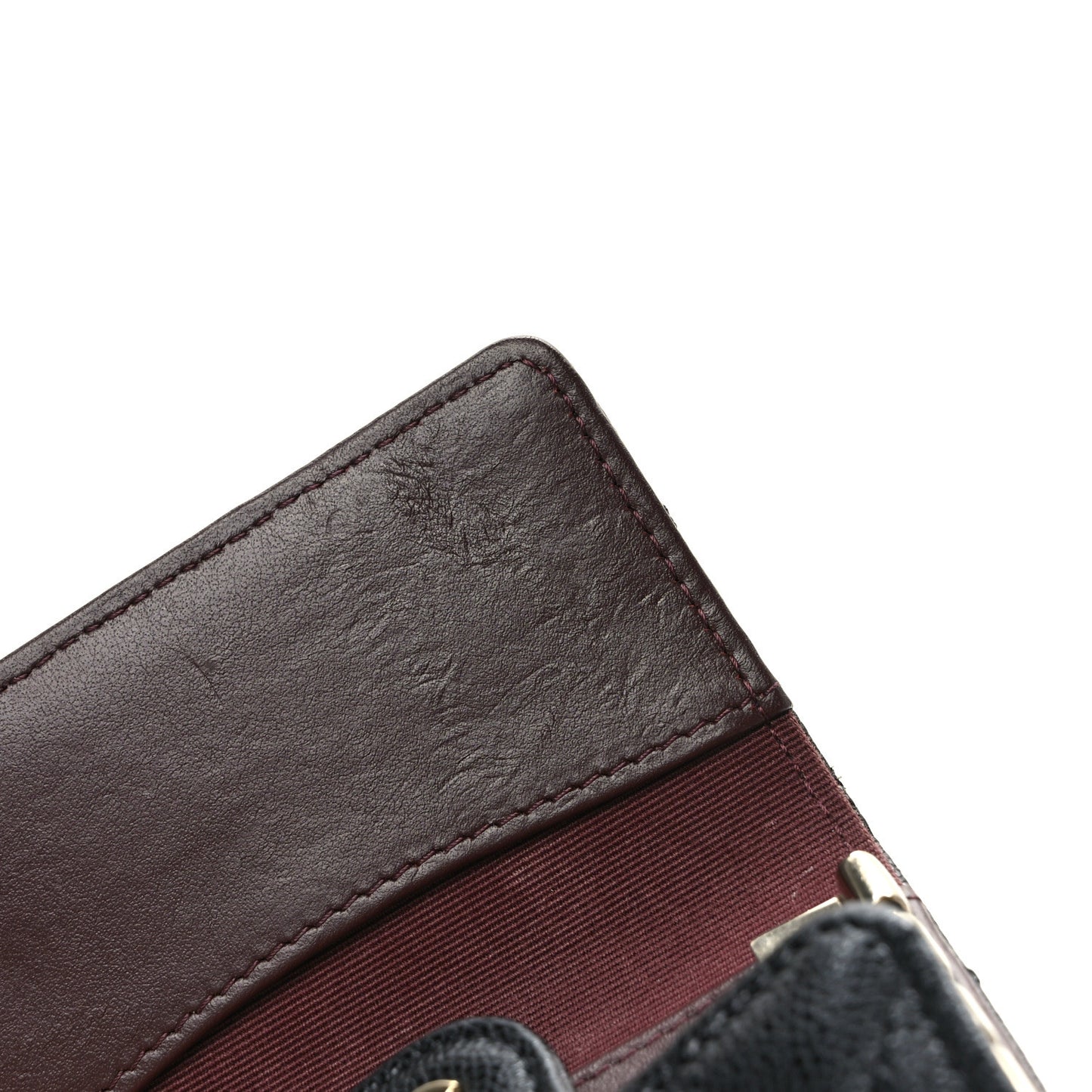 Caviar Quilted Classic 4 Key Holder Wallet Black