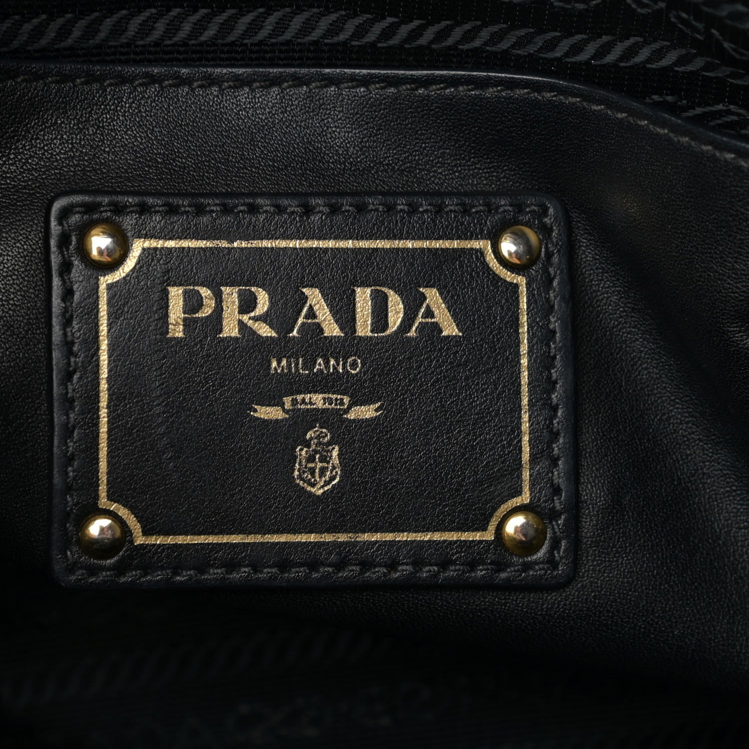 Prada City Calf Front Pocket Tote Black 5 of 11