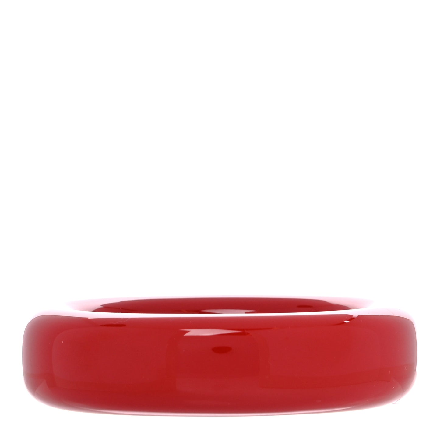 Lacquer Hardwood Elsa Peretti Doughnut Bangle Bracelet Red