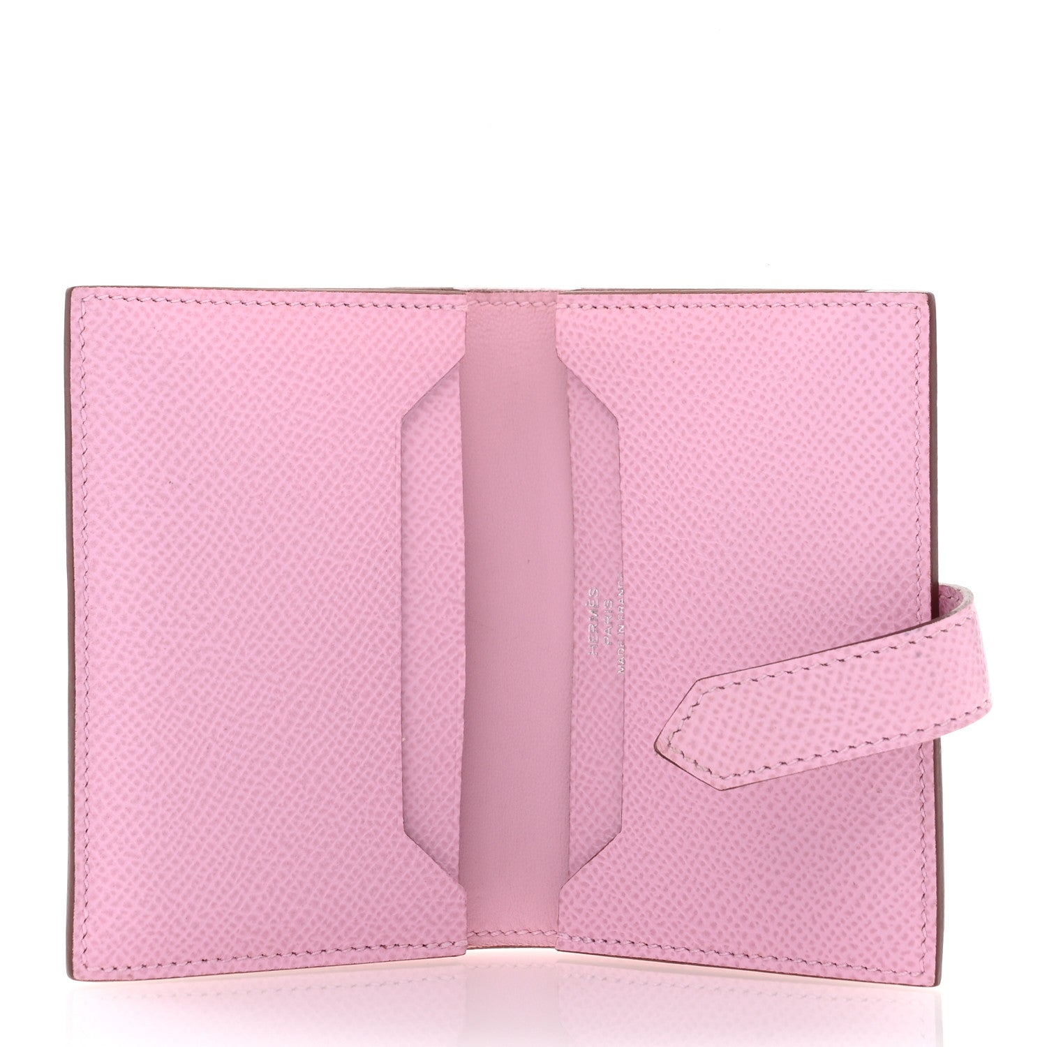 Hermes Epsom Bearn Card Holder Wallet Mauve Sylvestre 5 of 7