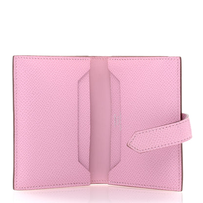 Hermes Epsom Bearn Card Holder Wallet Mauve Sylvestre 5 of 7