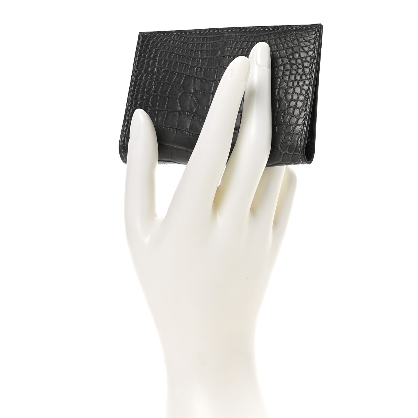 Matte Alligator MC2 Euclide Card Holder Graphite