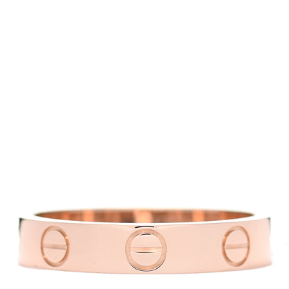 Cartier 18K Pink Gold 3.5mm LOVE Wedding Band Ring 50 5.25 1 of 4