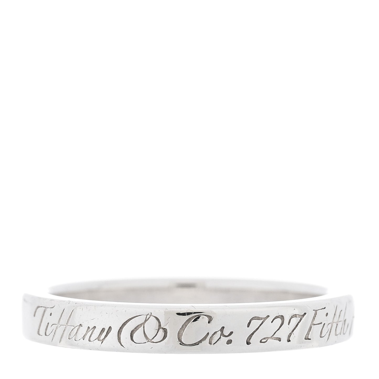 Sterling Silver Narrow Notes Ring 50 5.25