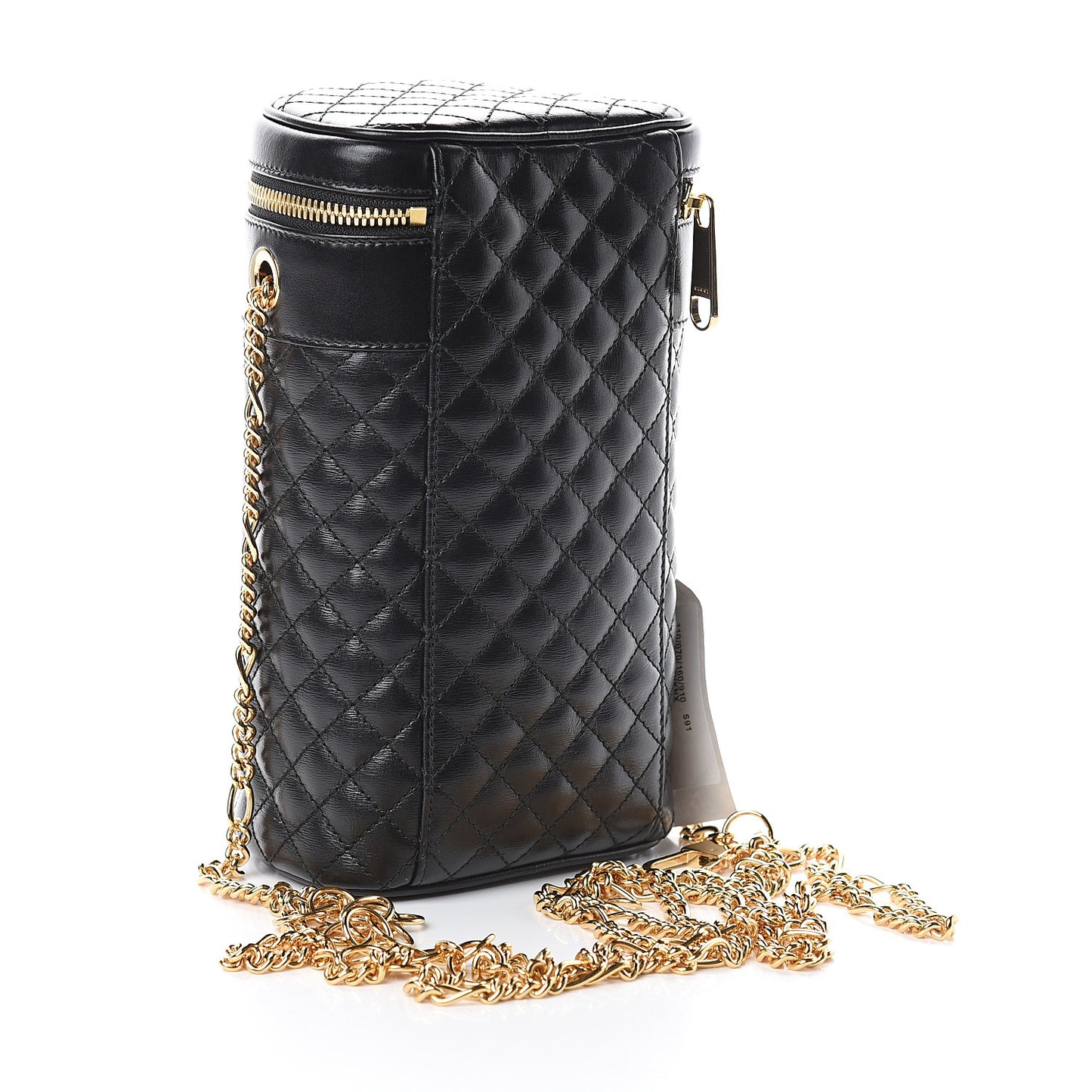 Calfskin Trapuntata Zumi Belt Bag Black