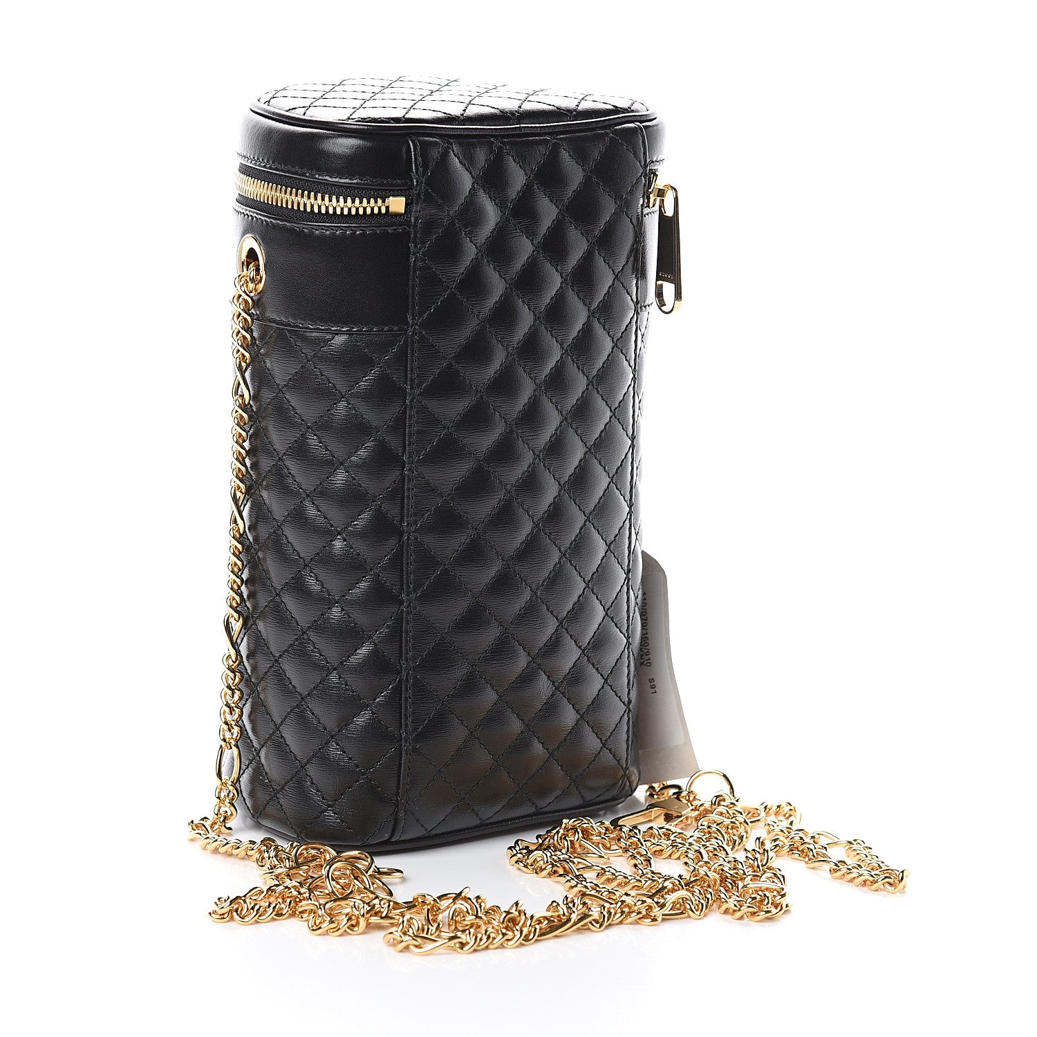 Gucci Calfskin Trapuntata Zumi Belt Bag Black 2 of 8