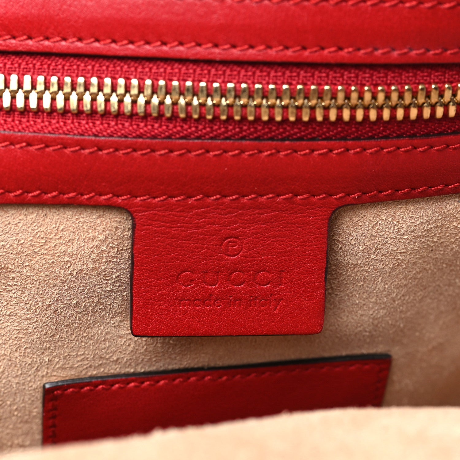 Gucci GG Supreme Monogram Web Kingsnake Heart Embroidered Small Day Backpack Red 6 of 10